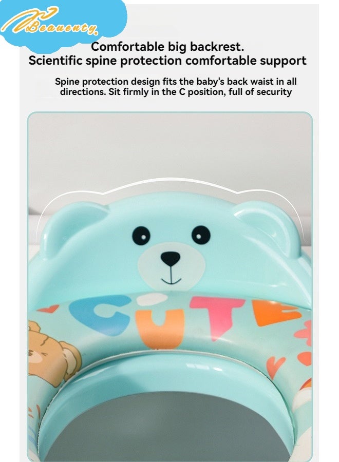 بيوينتي مقعد مرحاض تدريب وعاء الطفل مع مقابض وسادة ناعمة ، مقعد تدريب مرحاض الأطفال الصغار غير المنزلق للفتيان والبنات - Image 3