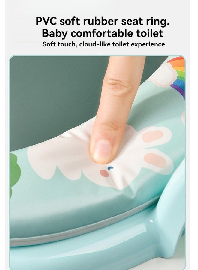بيوينتي مقعد مرحاض تدريب وعاء الطفل مع مقابض وسادة ناعمة ، مقعد تدريب مرحاض الأطفال الصغار غير المنزلق للفتيان والبنات - Image 5
