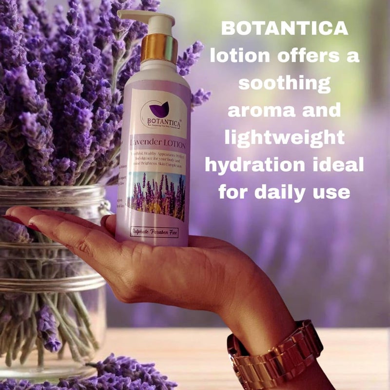 BOTANTICA Lavender Moisturizing Body Lotion With Germ Shield| Infused With Lavender Oil| Daily Use Hand & Body Lotion With Natural Floral Extracts For man and Women| - Image 3