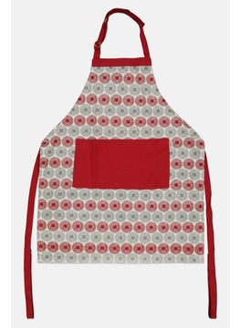 Sttelli Allover Print Adjustable Kitchen Apron, Grey  - Image 1