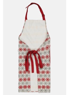 Sttelli Allover Print Adjustable Kitchen Apron, Grey  - Image 3