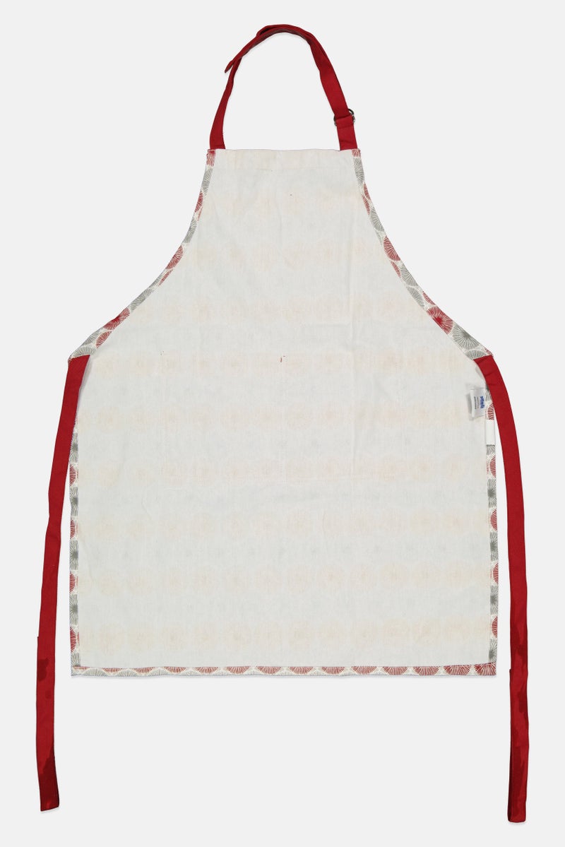 Sttelli Allover Print Adjustable Kitchen Apron, Grey - Image 2