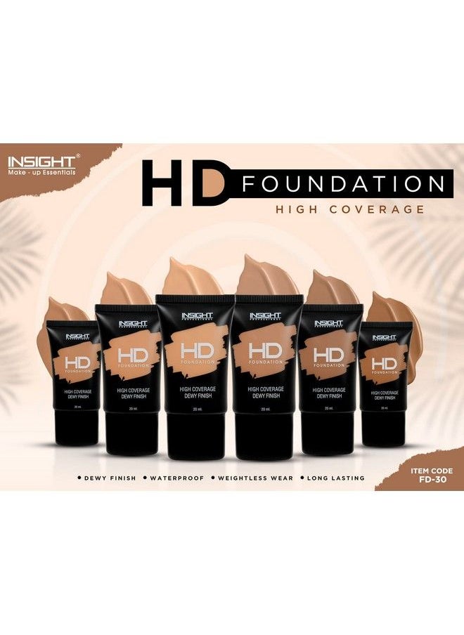 Insight Cosmetics Professional Hd Cream Foundation Metallic Finish (Fd30=Ln10)  - Image 3