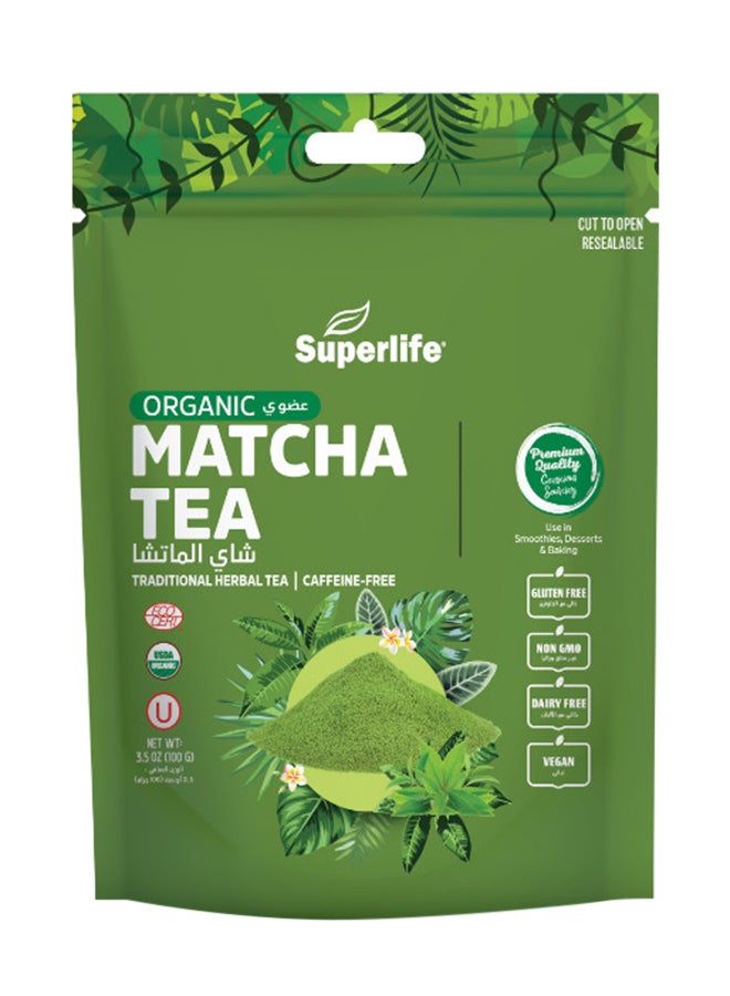 SuperLife  Organic Matcha Tea Traditional Herbal Tea Caffeine Free Gluten And Dairy Free Vegan 100 Gm - Image 2