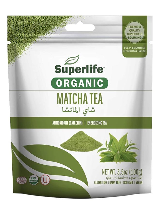 SuperLife  Organic Matcha Tea Traditional Herbal Tea Caffeine Free Gluten And Dairy Free Vegan 100 Gm - Image 1
