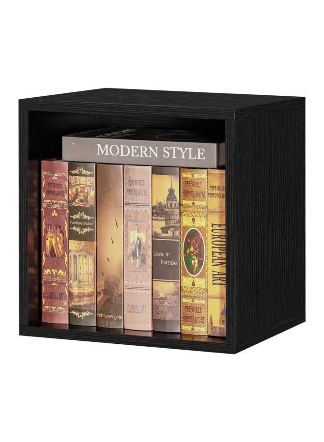 FUSUNBAO Magic DIY Cube Storage Organizer Stackable Cubes for Home Books Clothes Toy -Modular Cubby Storage System -Closet Organizer -Bookcase Closet (Black, General Cube) - Image 1