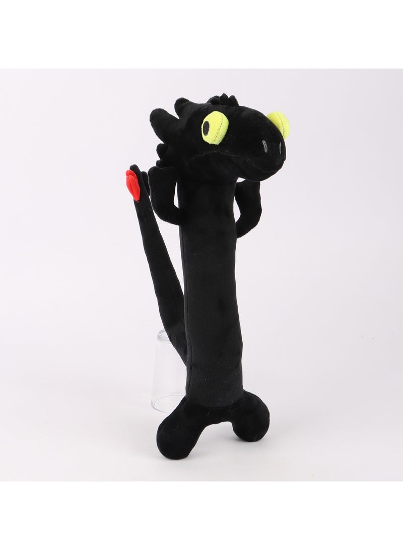 35CM Cute Funny Dragon Soft Plush Toy Gift For Girls And Boys（Black） - Image 5