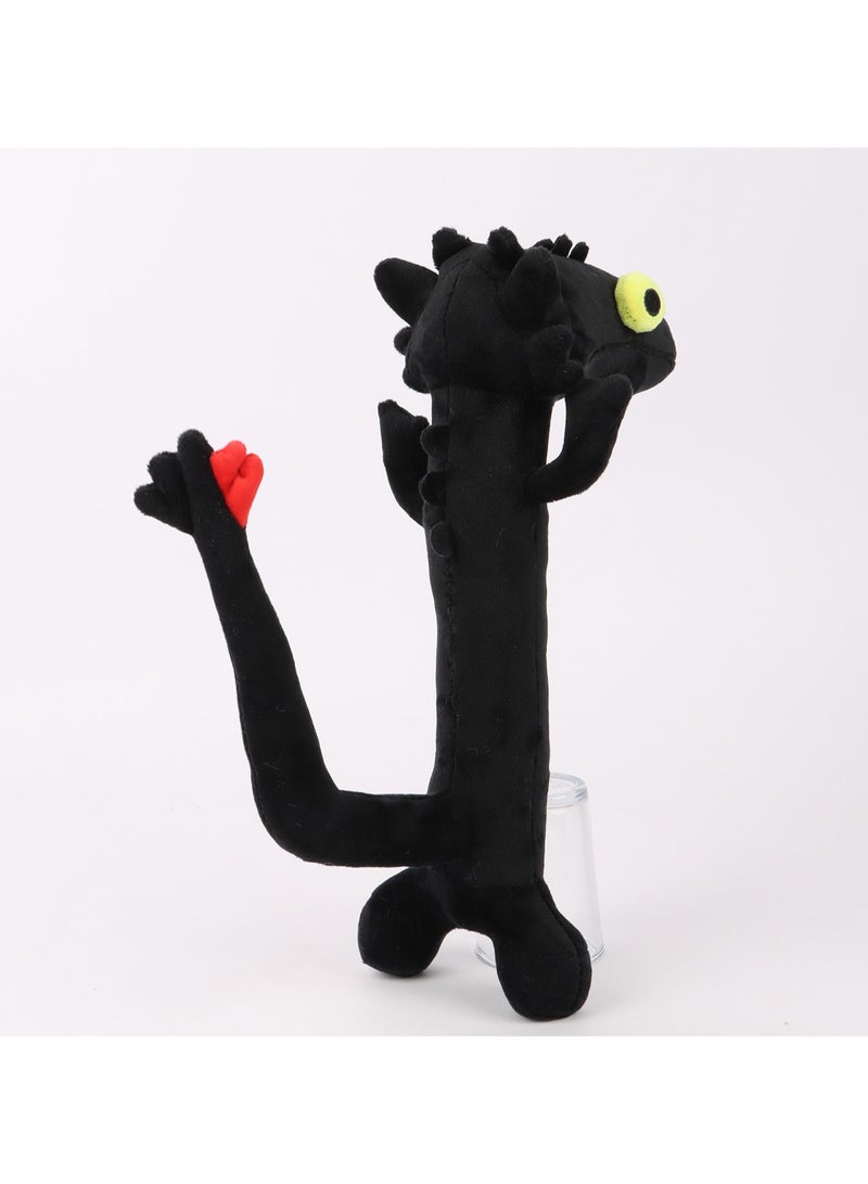 35CM Cute Funny Dragon Soft Plush Toy Gift For Girls And Boys（Black） - Image 4