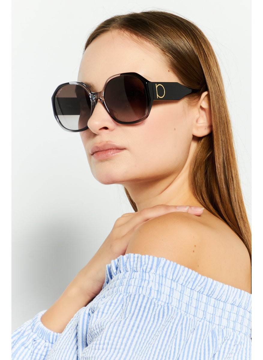 Salvatore Ferragamo - Women SF943S Butterfly Sunglasses, Black - Image 1