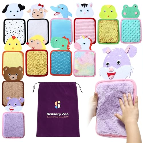 Special Supplies Sensory Mats for Early Learning Development Tactile Textured Pads with Cute Colorful Animals HandOn Play for Touch Sensitive Kids - Image 1