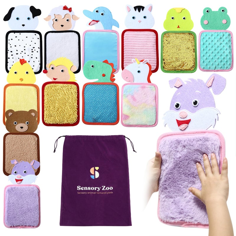 Special Supplies Sensory Mats for Early Learning Development Tactile Textured Pads with Cute Colorful Animals HandOn Play for Touch Sensitive Kids - Image 3