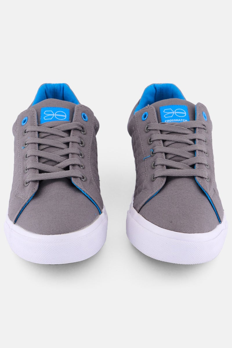 CROSSHATCH أحذية تدريب رجالية مزودة بأربطة، مجموعة رمادية - Image 4