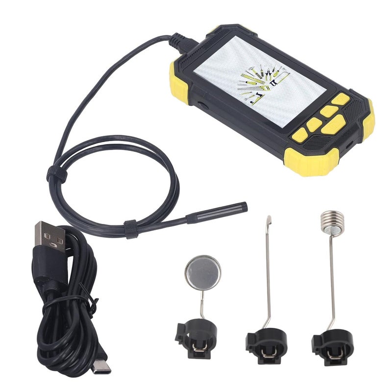 Digital Borescope Inspection Camera with 8mm Lens and 1 Meter Cable - IP67 Rating, 8 LED Lights - Industrial Endoscope for Pipeline and Auto Repair - 4.3 Inch IPS HD Display (1M) - Image 1