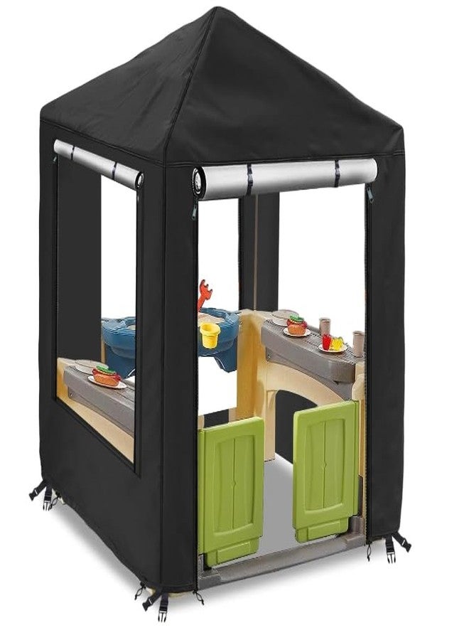 LYBOSH Playhouse Cover, Kids Playhouse Cover for Outdoor Waterproof,Suitable for Step2 Kids Playhouses and Playhouses of The Same Size as Other Brands Kids Playhouses （ 49.5“ W x 49.5” D x 60.2” H） - Image 1