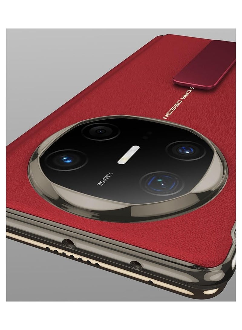 general The shell is compatible with Huawei Mate X6 shell, luxurious leather shell, 270° rotating metal bracket, all-inclusive hinge protection against fall and shock protection rear cover - Image 3