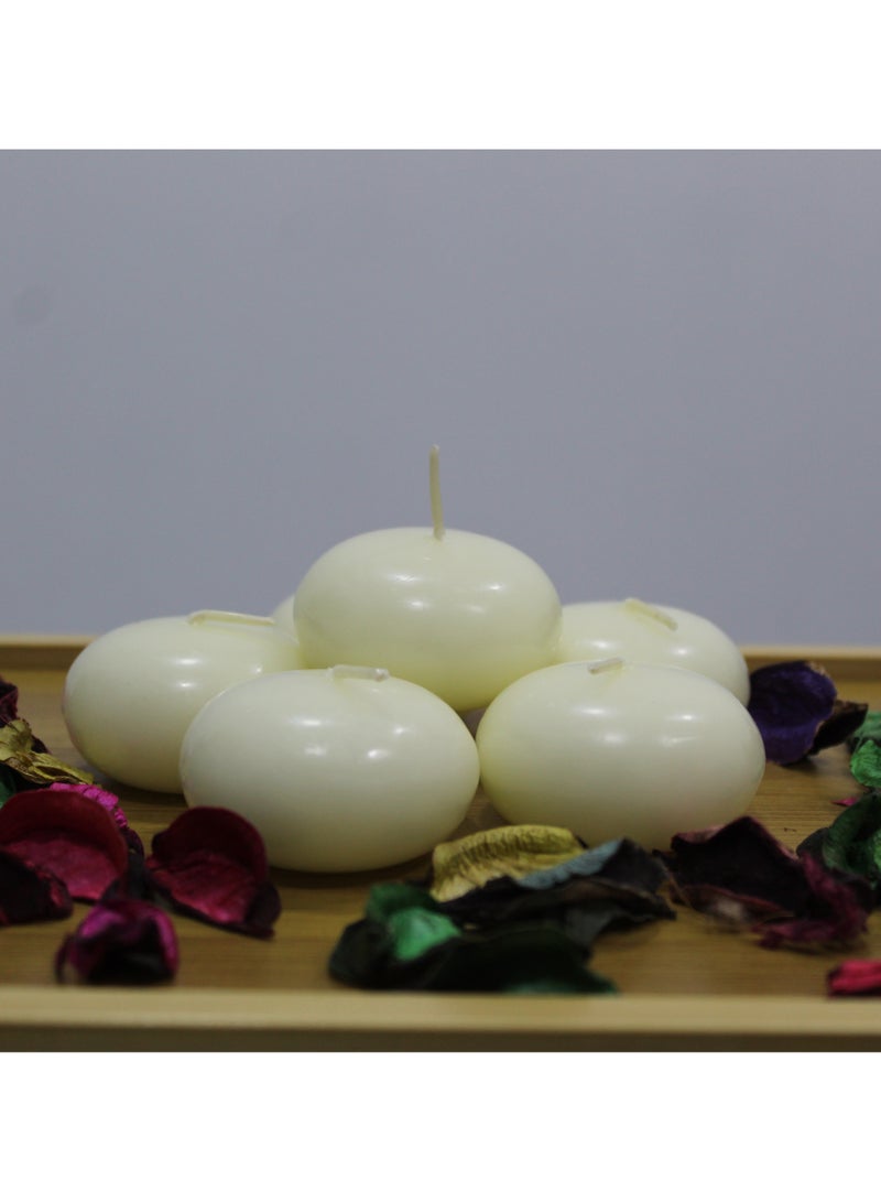 Elegant Ivory Floating Candles - Pack of 20 - Image 1