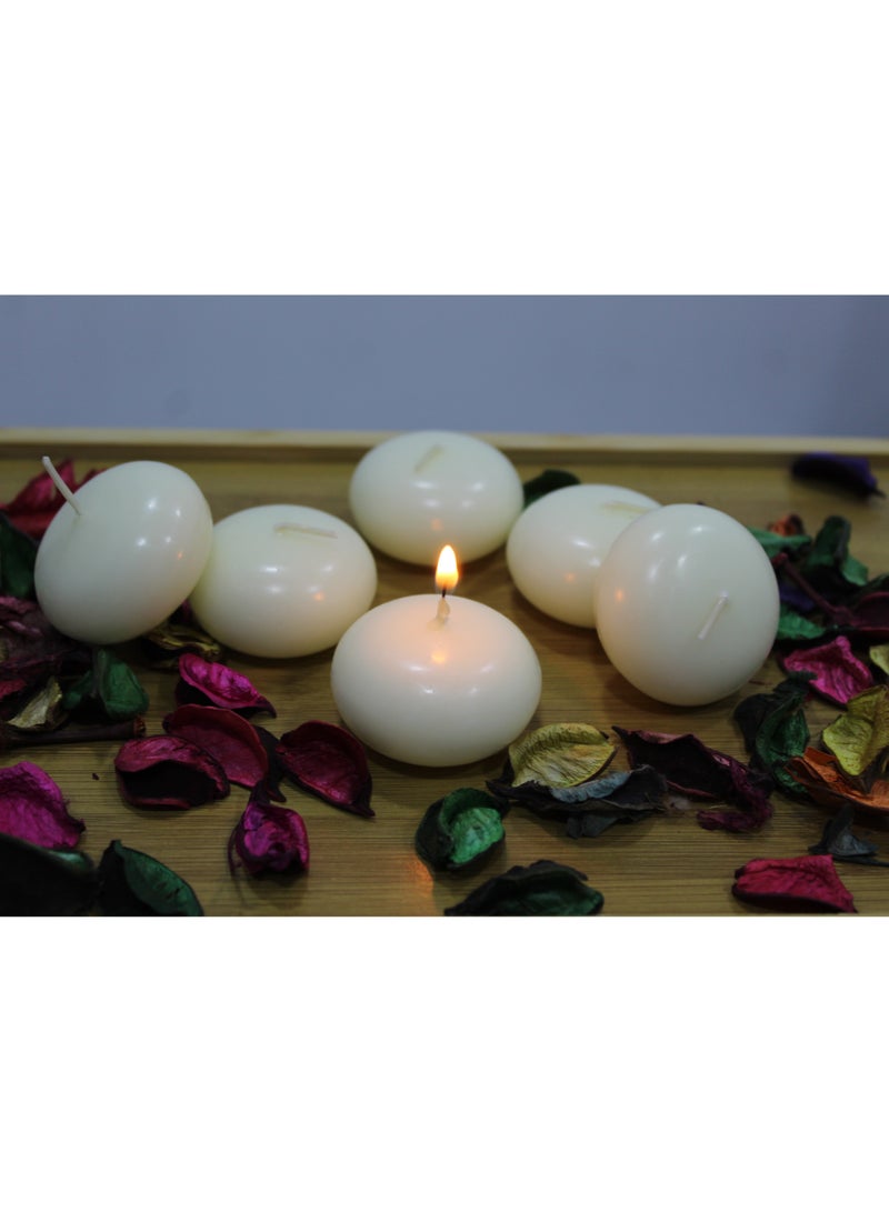 Elegant Ivory Floating Candles - Pack of 20 - Image 2