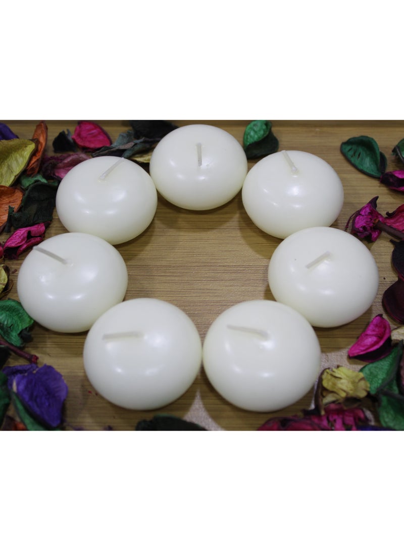 Elegant Ivory Floating Candles - Pack of 20 - Image 3