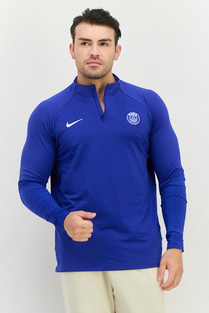 Nike Men Slim Fit Long Sleeve Football Jersey, Royal Blue  - Image 1