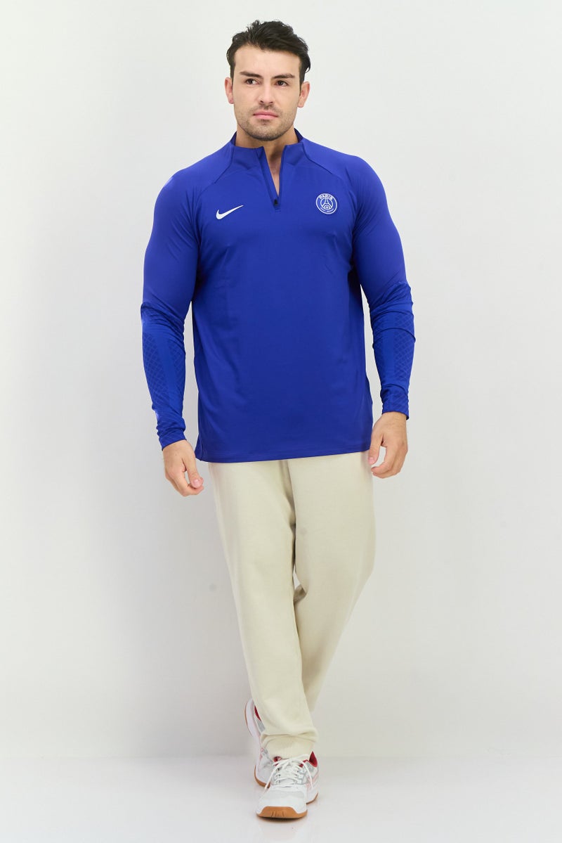 Nike Men Slim Fit Long Sleeve Football Jersey, Royal Blue - Image 4