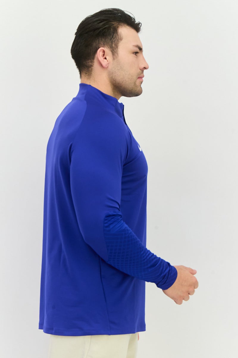 Nike Men Slim Fit Long Sleeve Football Jersey, Royal Blue - Image 4