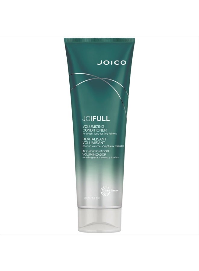 JOICO JoiFULL Volumizing Conditioner | For Fine, Thin Hair | Add Instant Body | Long-Lasting Fullness | For Thicker Bouncier Hair | Boost Shine | With Lotus Flower & Bamboo Extract | 8.5 Fl Oz  - Image 1