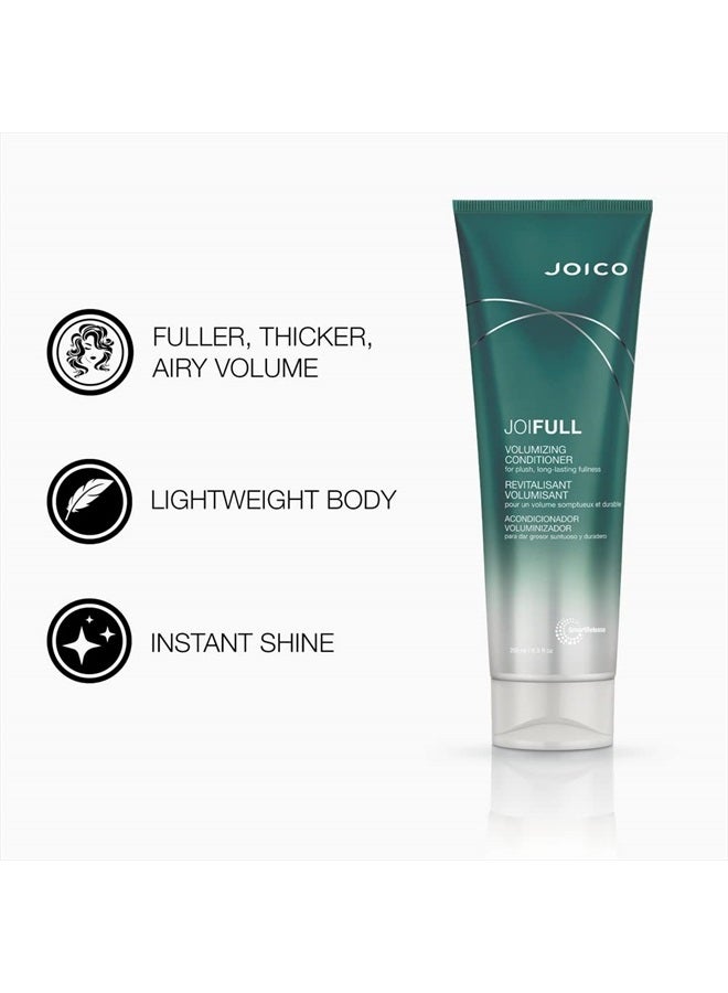 JOICO JoiFULL Volumizing Conditioner | For Fine, Thin Hair | Add Instant Body | Long-Lasting Fullness | For Thicker Bouncier Hair | Boost Shine | With Lotus Flower & Bamboo Extract | 8.5 Fl Oz  - Image 2