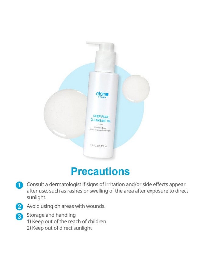 GASHINA STORY Atomy Deep Pure Cleansing Oil 150Ml Blackhead Cleanser - Image 3