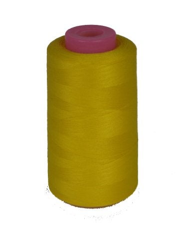 LA Linen 100% Polyester Cone Serger Thread, Yellow A047 - Image 4