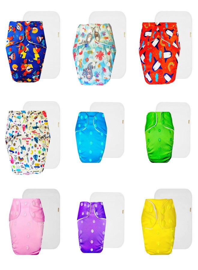 حفاضات دمبلدو القماشية الممتازة مع حشوة قطنية (عبوة من 9) | ملائمة تمامًا | مانعة للتسرب | سهلة التنظيف | موثوق بها من قبل الأمهات | من 3 أشهر إلى 3 سنوات | للجنسين - Image 1