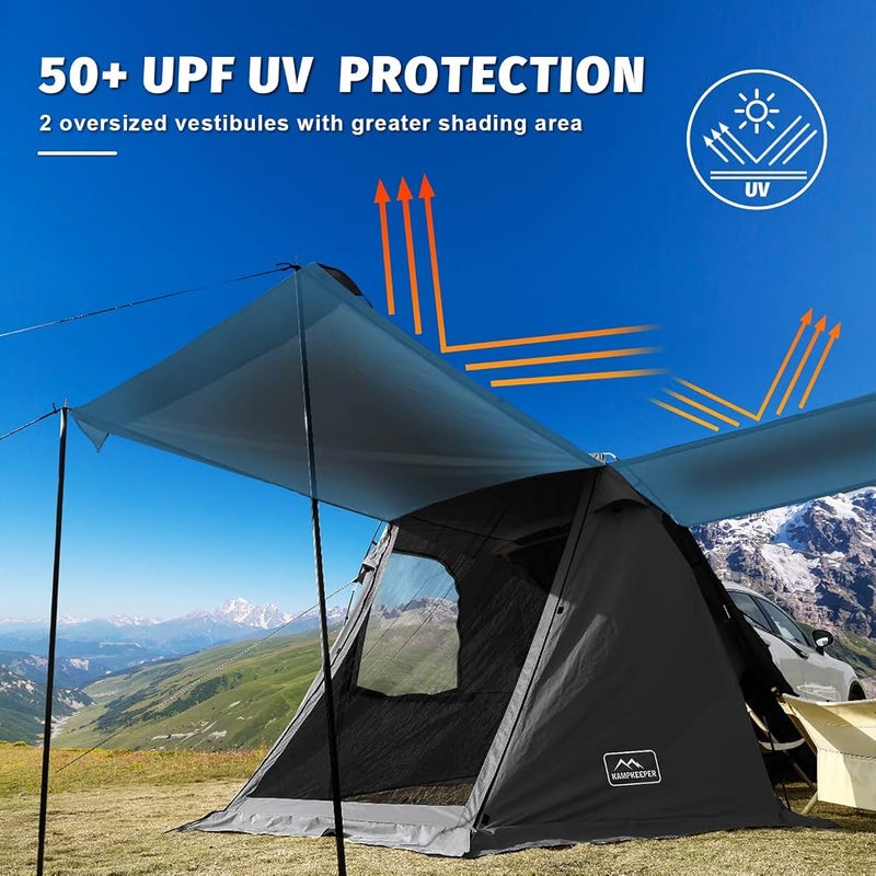 KAMPKEEPER SUV Car Tent, Tailgate Shade Awning Tent for Camping, Car Tents for Picnic Sports Events Music Festivals Outdoor Travel - Image 2