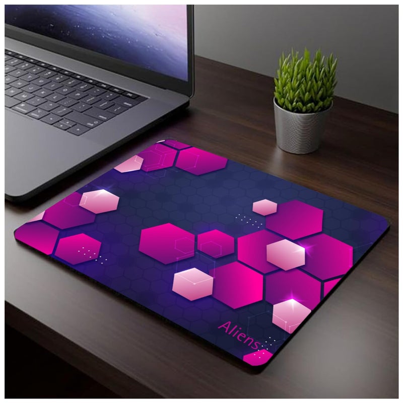 Aliens Mouse Pad for Computer, Laptop, Smooth Premium Cloth Surface, Non-Slip Rubber Base, Speed and Precision Operation Compatible with Laser and Optical Mouse, Gaming, Office, Home 230x190mm (3D-02) - Image 5