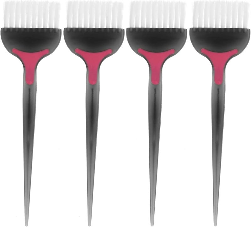 Beaupretty Hair Styling Accessories Hair Dye Brush Salon Brush 4Pcs Hair Tint Brush Hair Highlight Brush Salon Barber Professional Hair Coloring Applicator Brush Black Blending