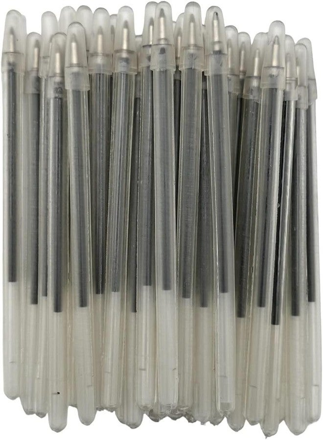 Comfort Axis 24 Bulk Pack 4" Clear Flexible Round Barrel Pens with Cap for Comfortable Writing (Black) - Image 3
