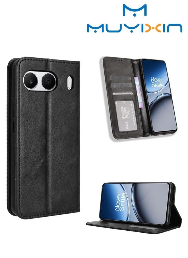 Case for OnePlus Nord 4 5G 2024 Magnetic Flip Leather Wallet Phone Case, With Card Slot Folding Stand Cover (Black) - pzsku/ZF511F5DEE0ECD5422620Z/45/_/1724725231/4c1aaf9c-2120-487f-8faa-a85099139538