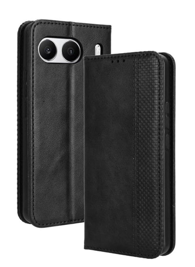 Case for OnePlus Nord 4 5G 2024 Magnetic Flip Leather Wallet Phone Case, With Card Slot Folding Stand Cover (Black) - pzsku/ZF511F5DEE0ECD5422620Z/45/_/1724725353/e9331944-1ce8-4baa-823a-060cfc41ab73