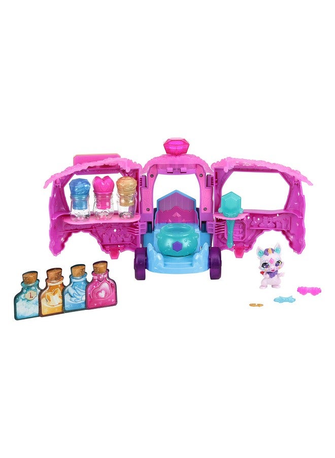 Magic Mixies شاحنة جرعة السحر من ميكسيز السحرية. تتحول إلى متجر الجرع. أنشئ 3 تعاويذ ومفاجآت جرع لميكسيينك. تتضمن 1 ميكسي حصري. - Image 5