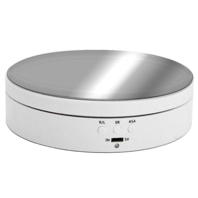 Electric Rotating Display Stand Mirror Surface 3 Speed Regulation 3KG Load Capacity for Photography Jewelry Exhibition - Image 1