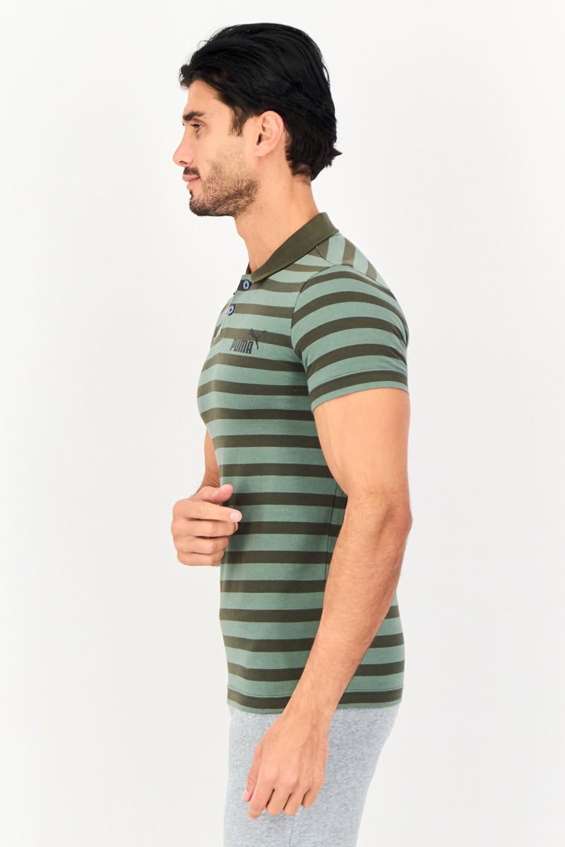 PUMA Men Slim Fit Brand Logo Short Sleeve Outdoor Polo Shirt, Multicolor - Image 2