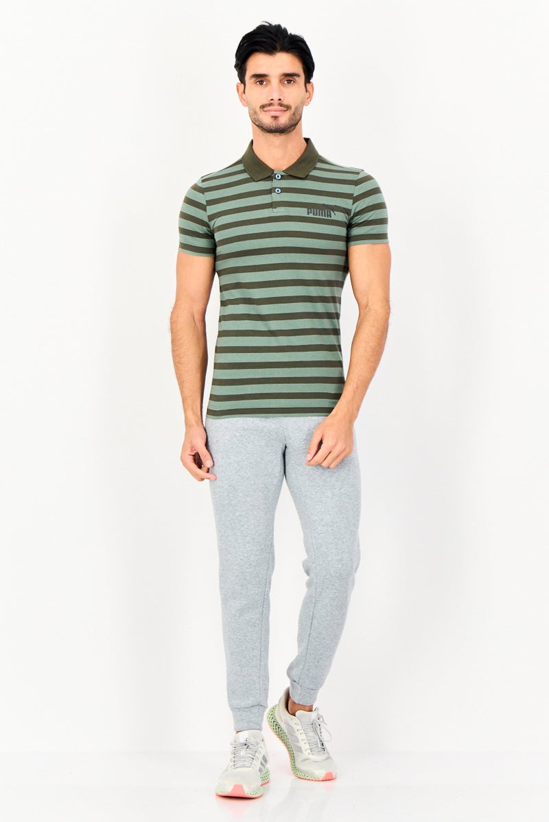 PUMA Men Slim Fit Brand Logo Short Sleeve Outdoor Polo Shirt, Multicolor - Image 3