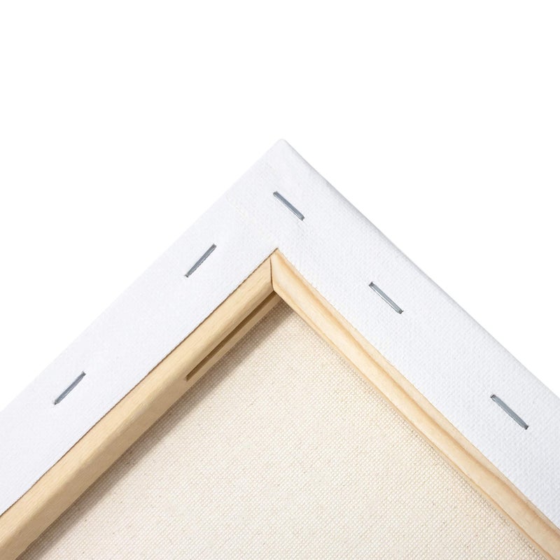 milo Stretched Artist Canvas | 12x16 inch | Value Pack of 6 Canvases for Painting, Primed & Ready to Paint Art Supplies for Acrylic, Oil, Mixed Wet Media, & Pouring, 100% Cotton with Pine Wood Frame - Image 2