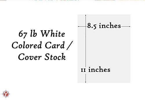 S Superfine Printing White Card Stock Paper, 67lb Cover Medium Weight Cardstock, for Arts & Crafts, Coloring, Announcements, Stationary Printing at School, Office, Home | 8.5 x 11 | 50 Sheets Per Pack - Image 5
