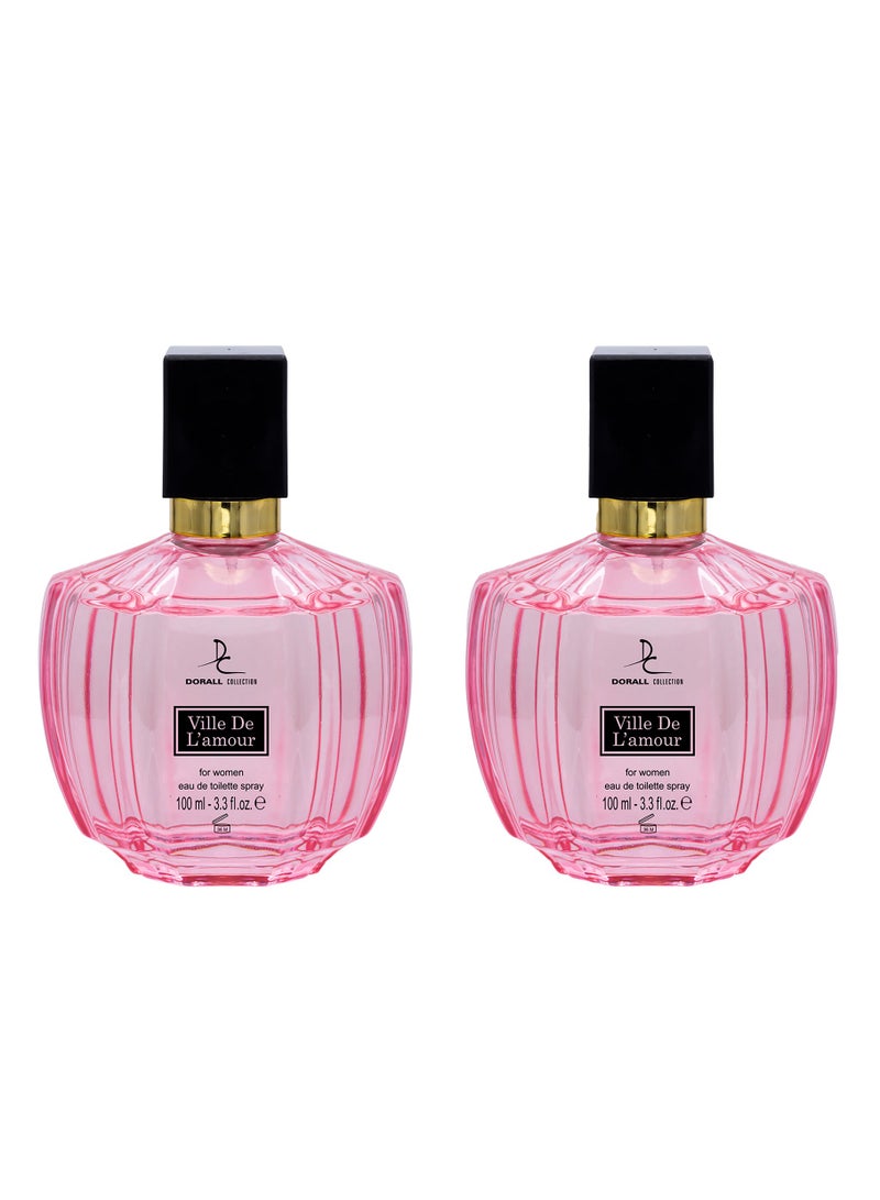 دورال كولكشن عطر فيل دي لامور للنساء 100 مل (عبوة من قطعتين) - Image 1