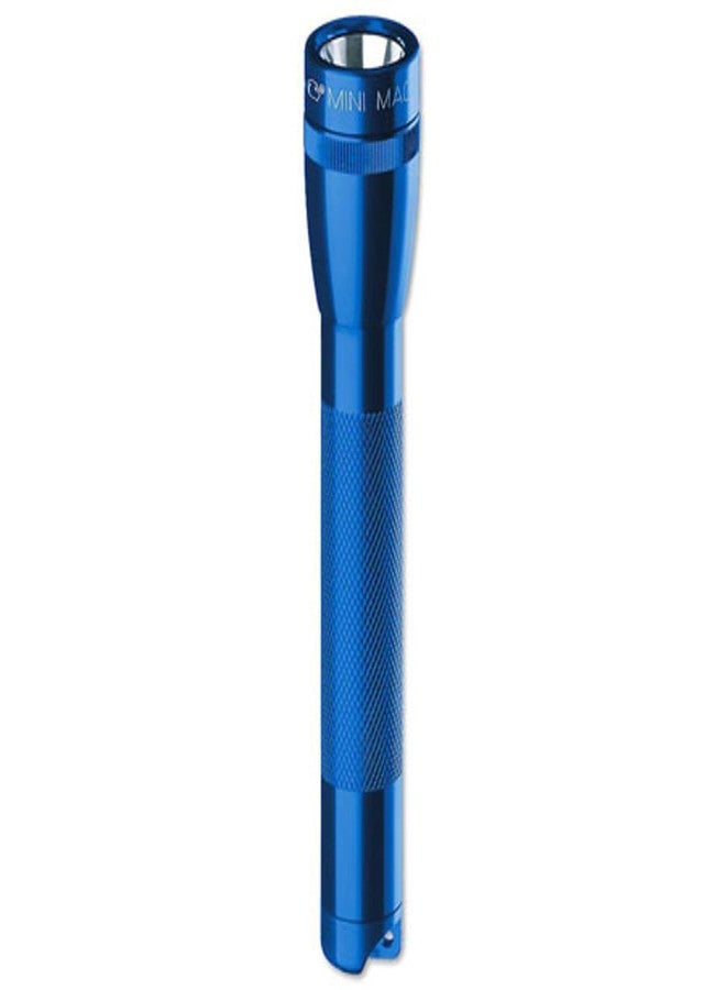 Maglite Mini Incandescent 2-Cell AA Flashlight with Holster, Blue - Image 1