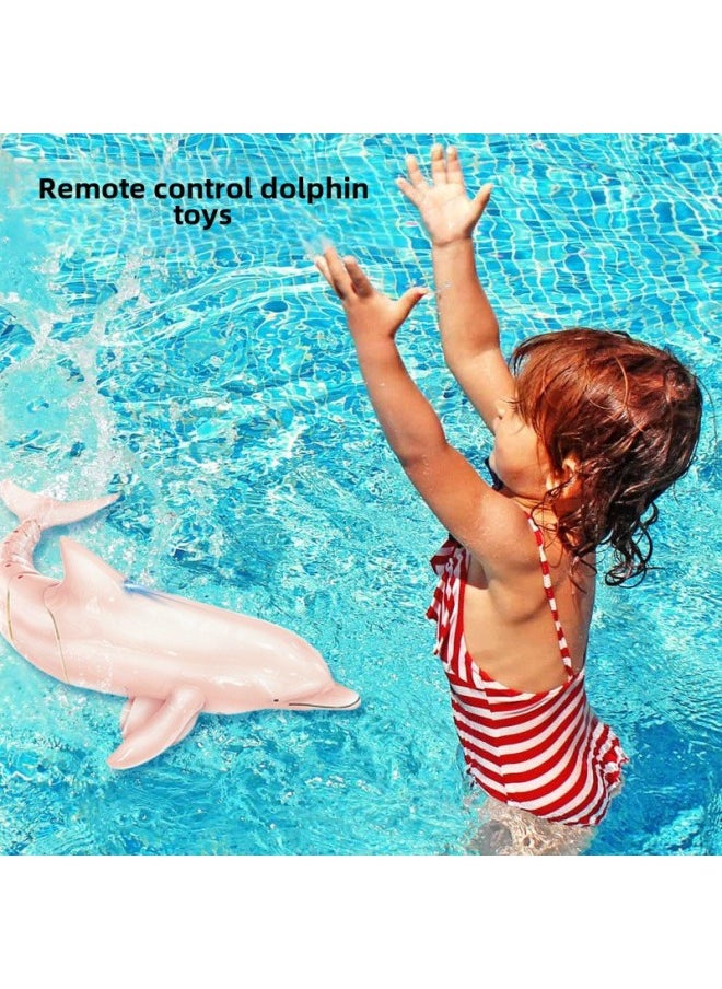 2.4G Remote Control Bionic Marine Life Dolphin Remote Control Toy Simulation Fish Electric Water Toy Fish-Color:Grey  - Image 4