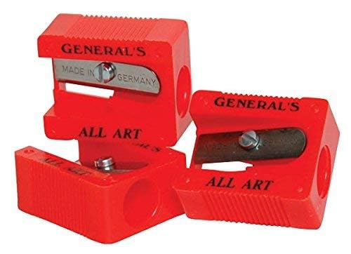 General's Generals Little Red All-Art 1-Hole Pencil Sharpeners, Red, Pack of 18 - Image 3