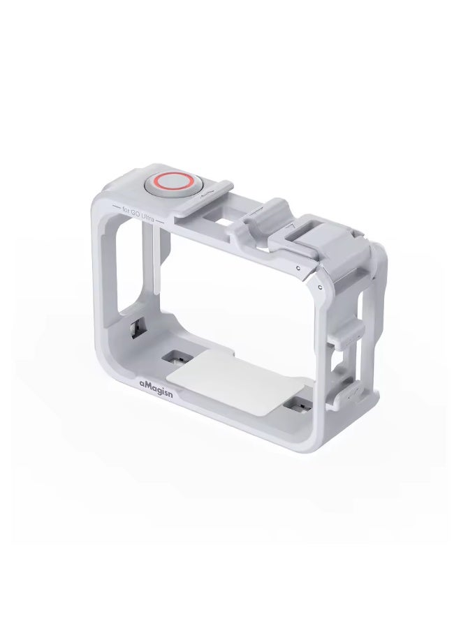 aMagisn Plastic Camera Cage for GO Ultra Horizontal Vertical Protective Frame with Quick-release Interface for Insta360 GO Ultra - Image 1
