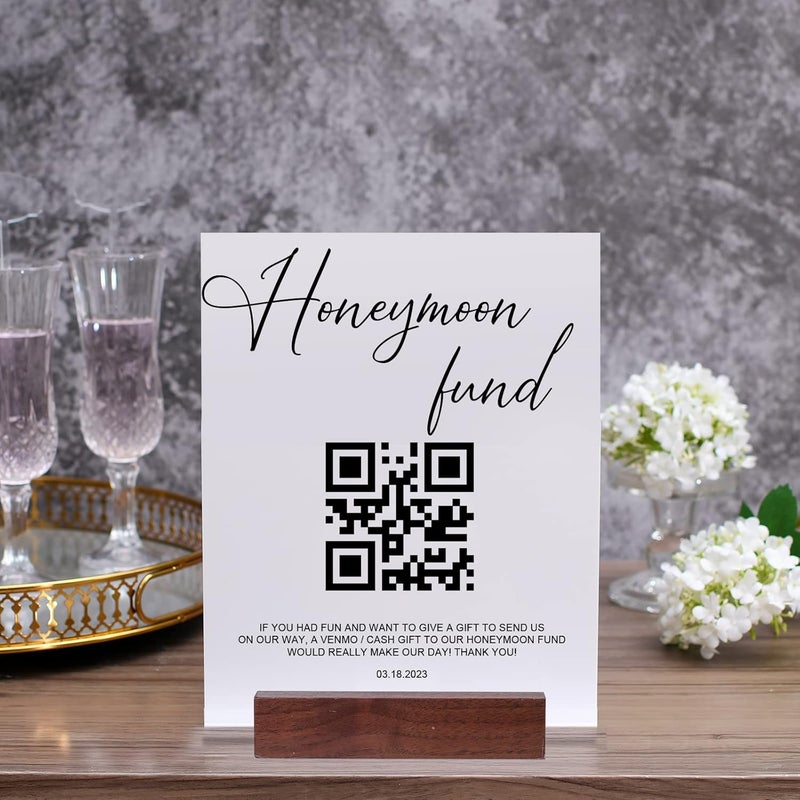 TPGP UNIQOOO 10 Pack White Acrylic Wedding Table Numbers, 8 x 10 Inch - Image 1