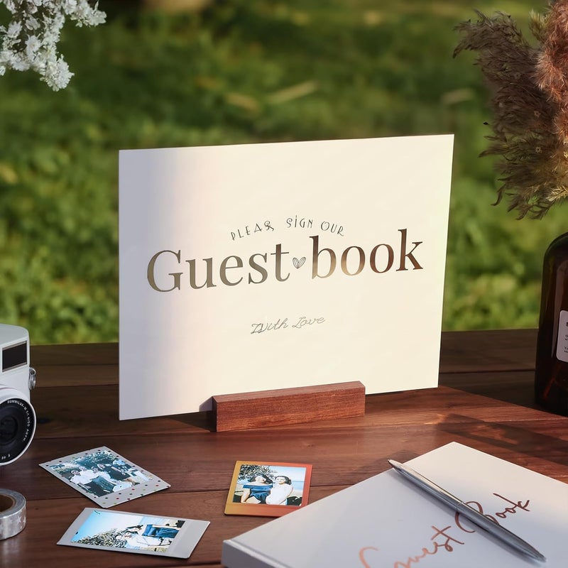 TPGP UNIQOOO 10 Pack White Acrylic Wedding Table Numbers, 8 x 10 Inch - Image 2