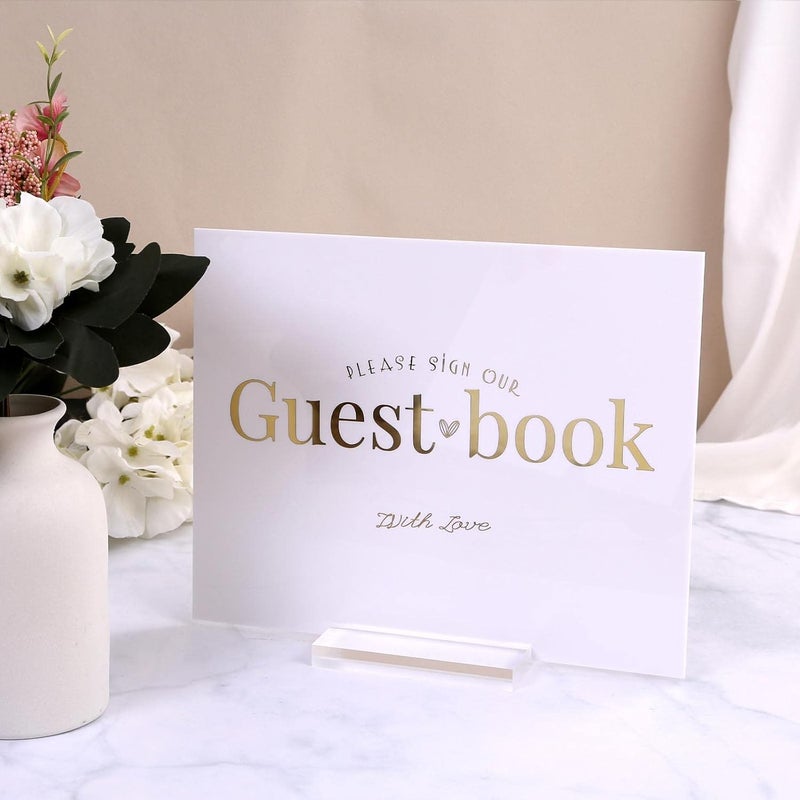 TPGP UNIQOOO 10 Pack White Acrylic Wedding Table Numbers, 8 x 10 Inch - Image 5